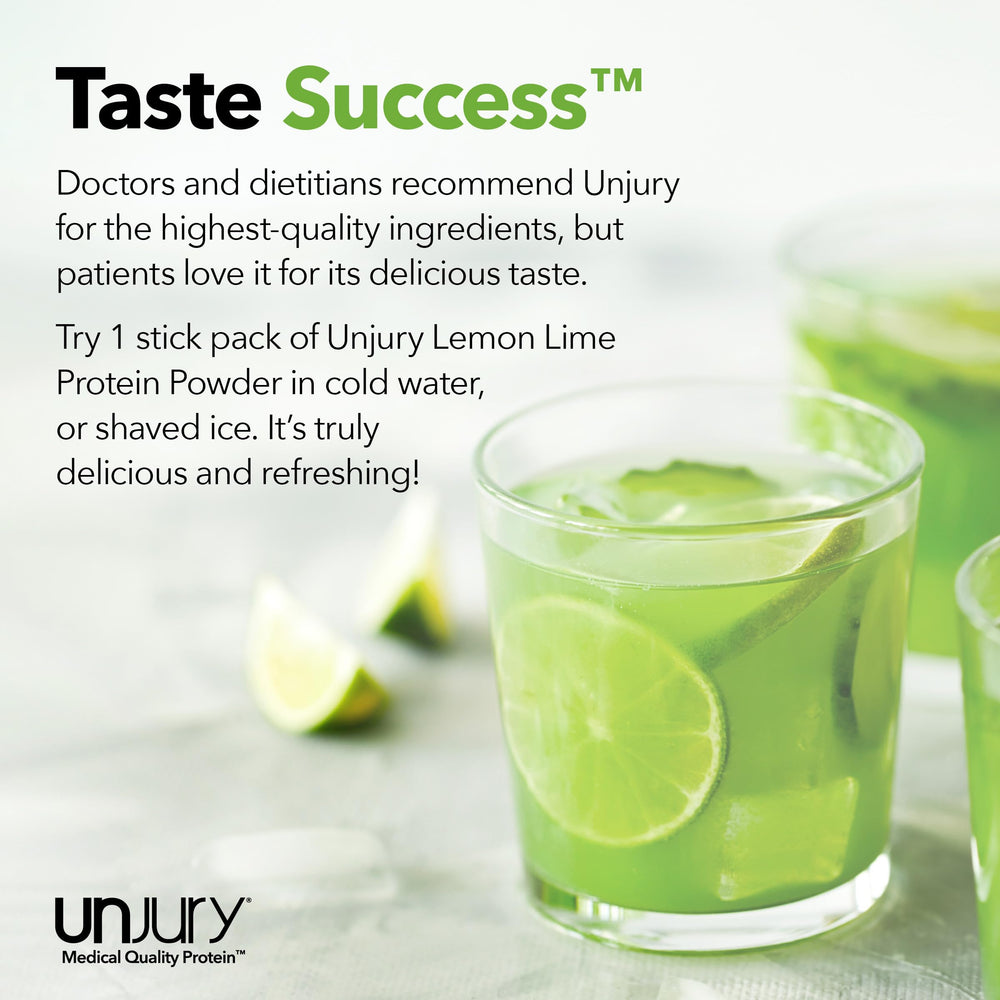 Unjury Lemon Lime gluten-free label signaling suitable for gluten-free diets