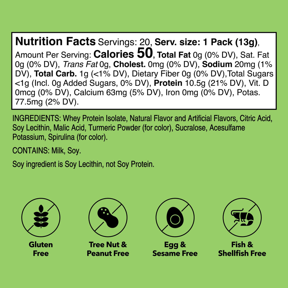 Unjury Lemon Lime powder dissolving easily in water for quick shakes