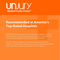 Unjury Planted protein scoop with tub shows 20 g serving.