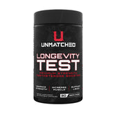 Unmatched Longevity Test bottle and label