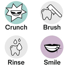 Tooth tablets gently polishing teeth