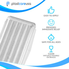 Travel-friendly unscented orthodontic wax kit