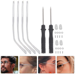 Temples and arms components for universal glasses