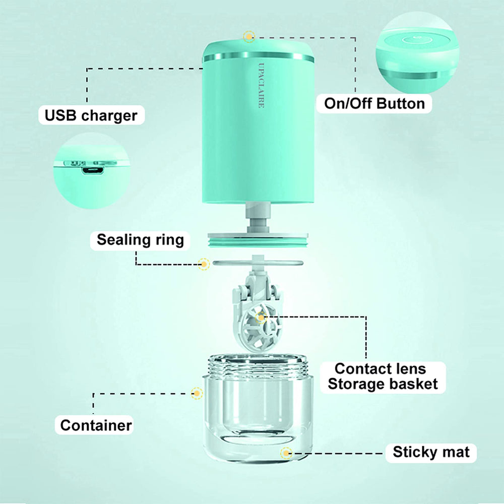 Close-up of ultrasonic cleaning technology in the UpaClaire cleaner