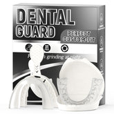 Front view of upgraded mouth guard with case
