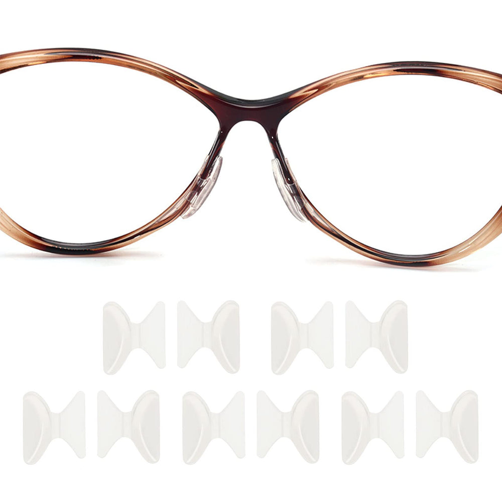 UPIONIC silicone anti-slip eyeglass nose pads butterfly shape 2.5mm thick