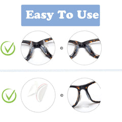 Front view of butterfly shaped nose pads