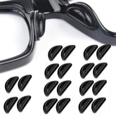 UPIONIC nose pads in black for 3.5mm frames - front view