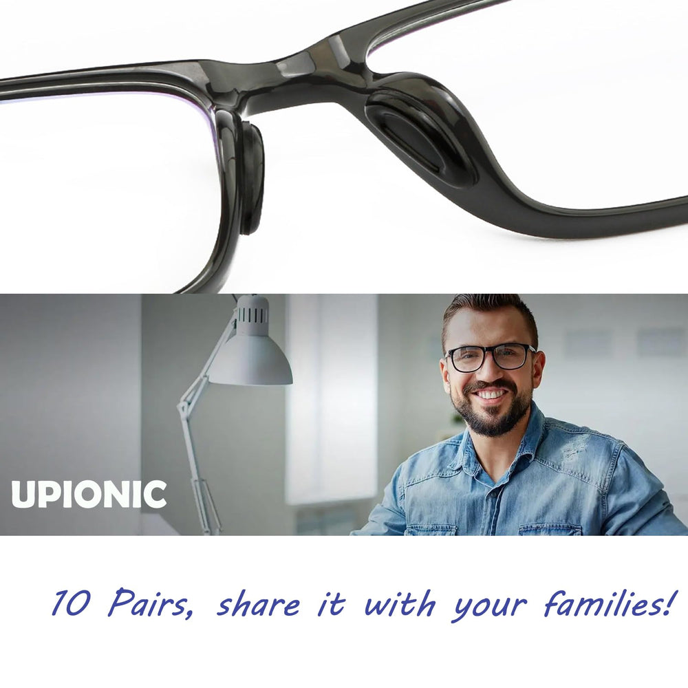 How to apply UPIONIC D-shaped nose pads to eyeglasses
