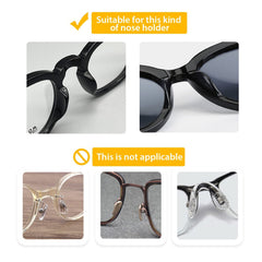 Nose pads applied to glasses frames