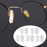 UPIONIC silicone nose pad covers on white M-size pair