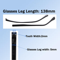 Repair kit with screws and screwdriver for glasses temple replacement