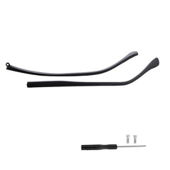 Matte black temple replacement for glasses