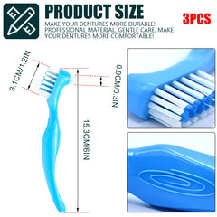 Close-up of large brush head for denture cleaning