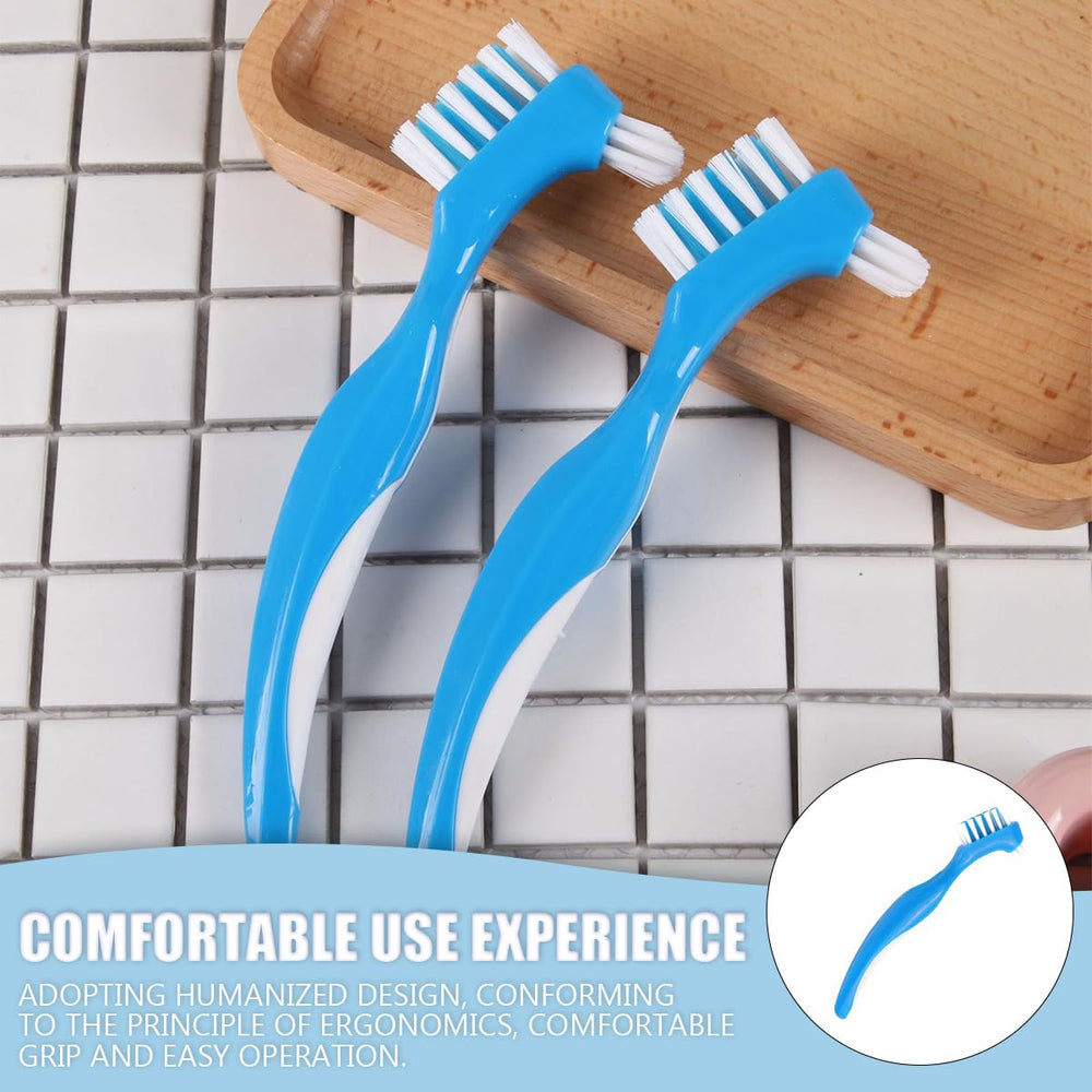 Package includes 3 denture brushes