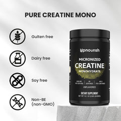 Product overview of UpNourish Creatine Monohydrate Micronized 400 g