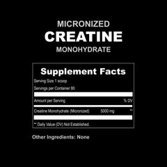 Scooped serving of UpNourish micronized creatine powder