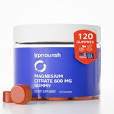Front view of UpNourish Magnesium Gummies front bottle