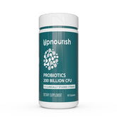 UpNourish Probiotics bottle displaying 200B CFUs