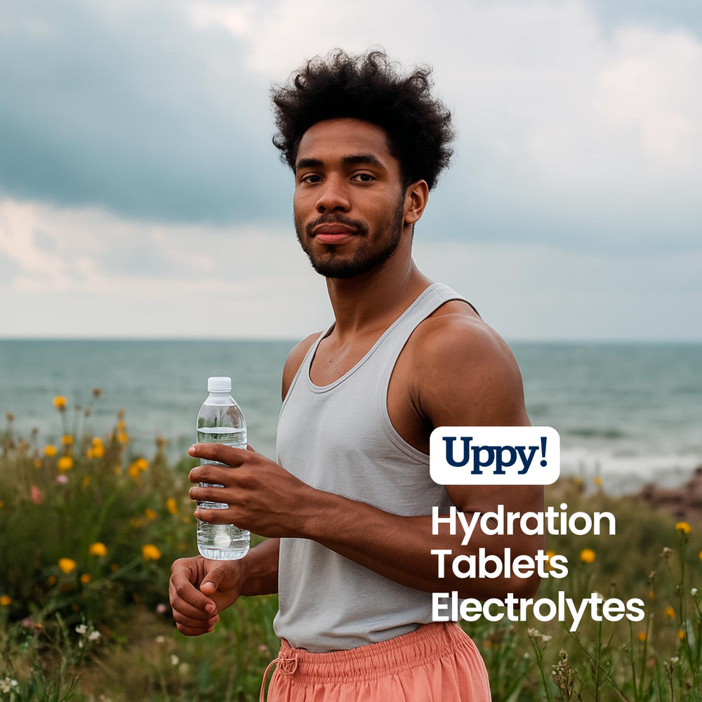 Uppy festival-ready tube – fits in backpack for long days.