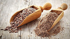 Non-GMO organic flaxseed source label