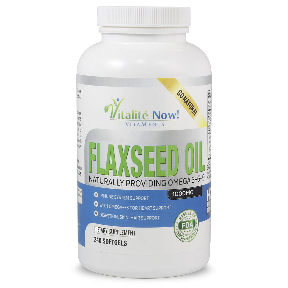 Upsize Organic Flaxseed Oil Softgels bottle and label
