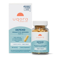 Uqora Defend bottle and box with 60 capsules