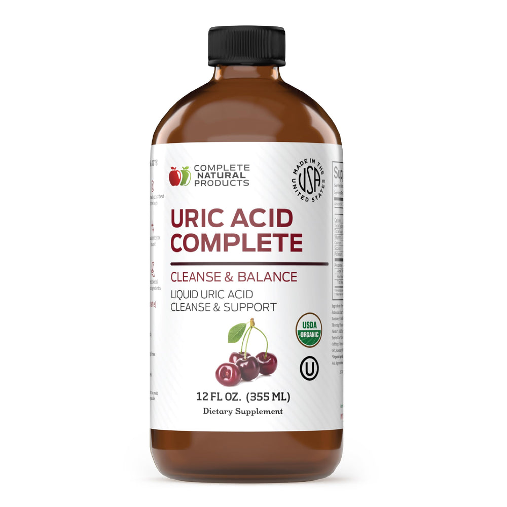 Complete Natural Uric Acid Complete bottle front label