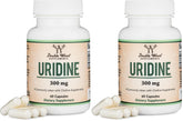 Uridine Monophosphate 300mg bottle, 60 capsules, two-pack