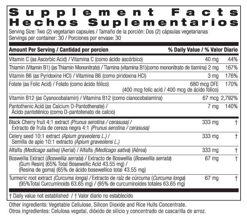 Urilow ingredients overview