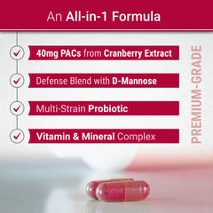 All-in-one formula: two capsules per serving