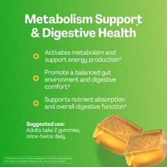 Close-up of URVI Metabolism Gummies Ginger Lemon flavor