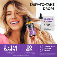 USA-made Biotin supplement packaging