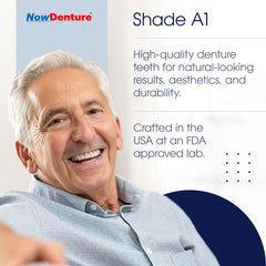 USA-made Heat and Fit NowDenture dentures