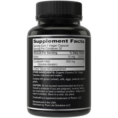 USA-made, GMP-certified hair growth supplement label