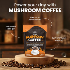 USA Made label on Organic Mushroom Coffee packaging