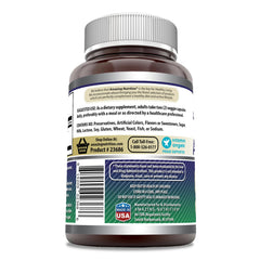 USA-made product label indicating Non-GMO, gluten free, and third-party tested