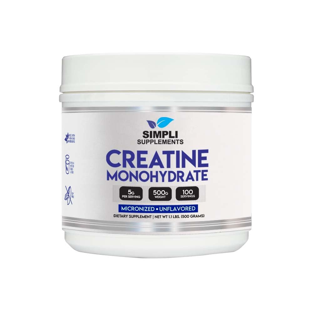 USA-made, non-GMO vegan creatine supplement packaging