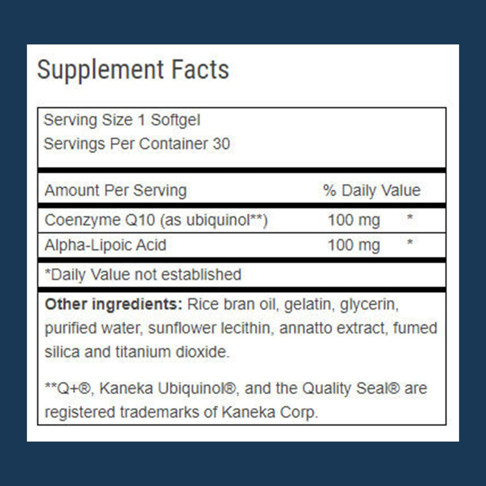USA-made packaging for Advanced Bionutritionals ubiquinol