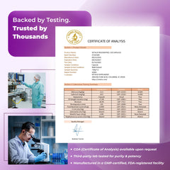 USA-made Resveratrol tested product packaging