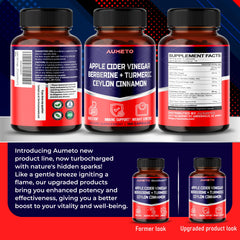 USA-made Apple Cider Vinegar Berberine supplement bottle ready for purchase.