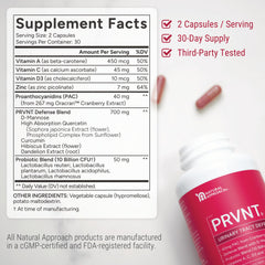 USA manufactured Urinary Tract Defense supplement bottle