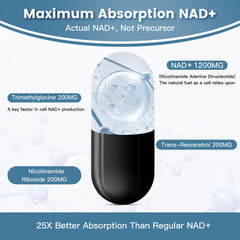 USA-made liposomal NAD+ with purity and potency guarantee