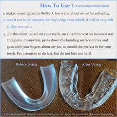 Usage instructions for mouthguard molding