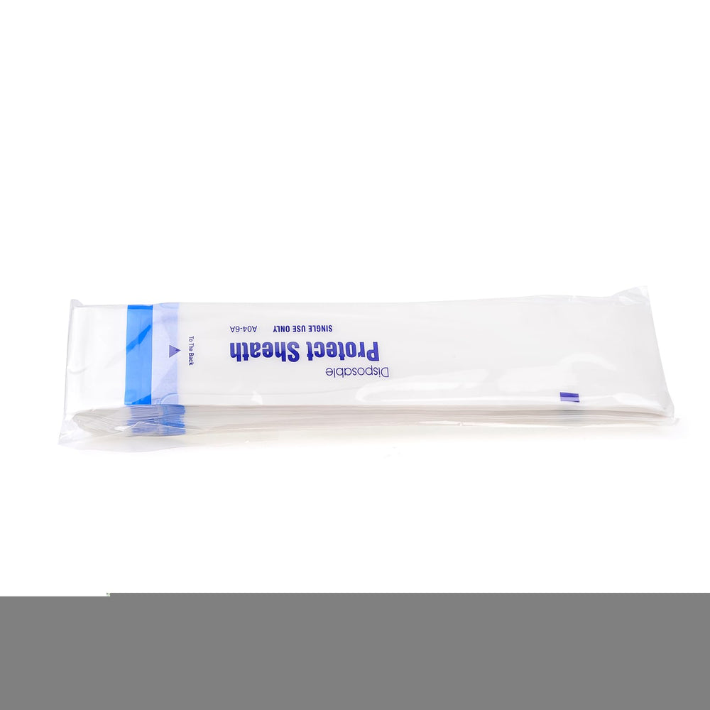 Sleeve orientation showing clear and opaque sides