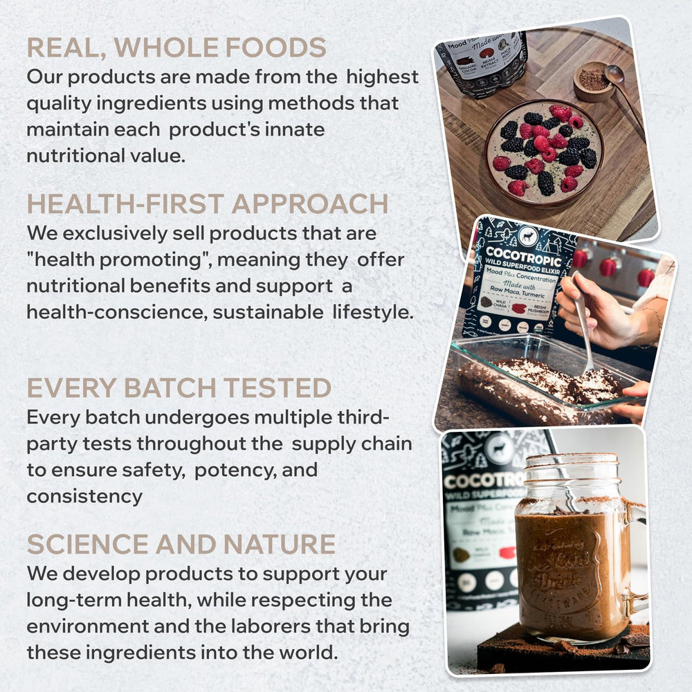 USDA-certified mushroom cocoa powder