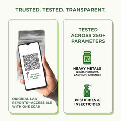 USDA organic certification banner for moringa powder