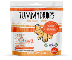 Front view of USDA Organic Ginger Tummydrops bag