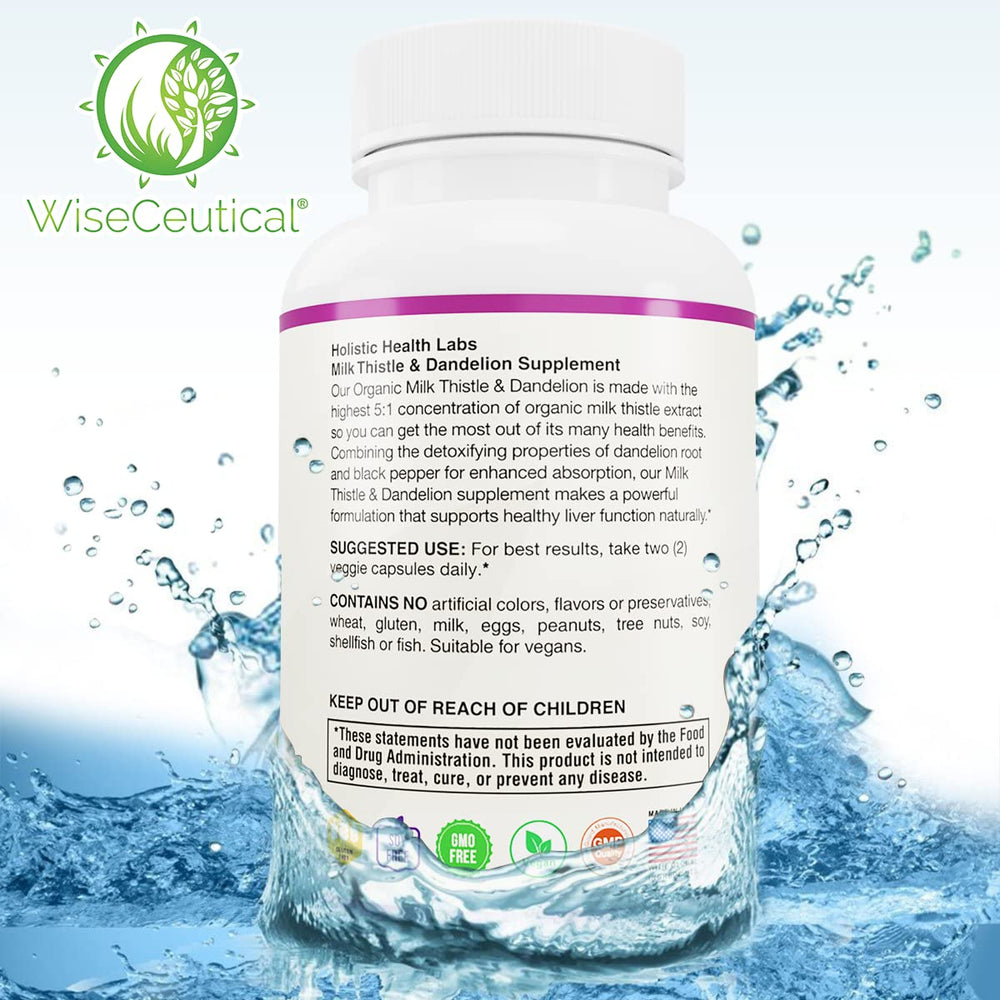 USDA Organic milk thistle label