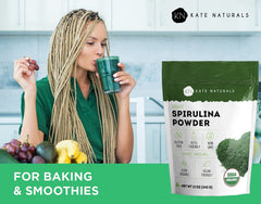 USDA Organic spirulina powder label